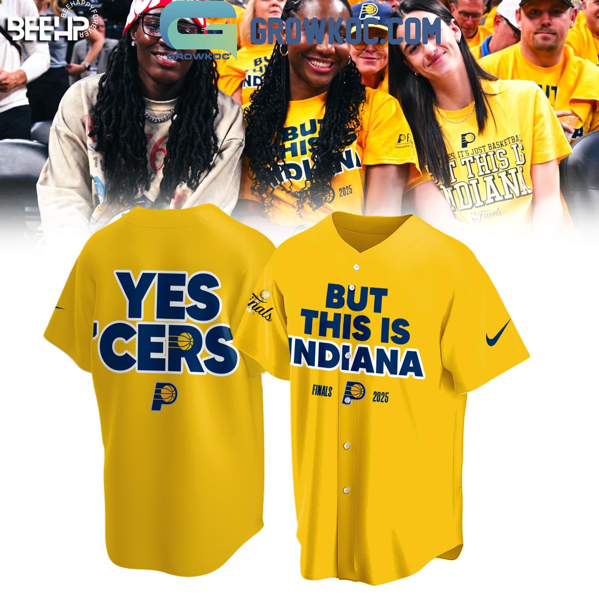 But This Is Indiana NBA Finals 2025 Yes Cers Baseball Jersey Unisex T-shirt, Sweatshirt, Hoodie, Long Sleeve Tee - T-Shirt, Sweatshirt, Hoodie