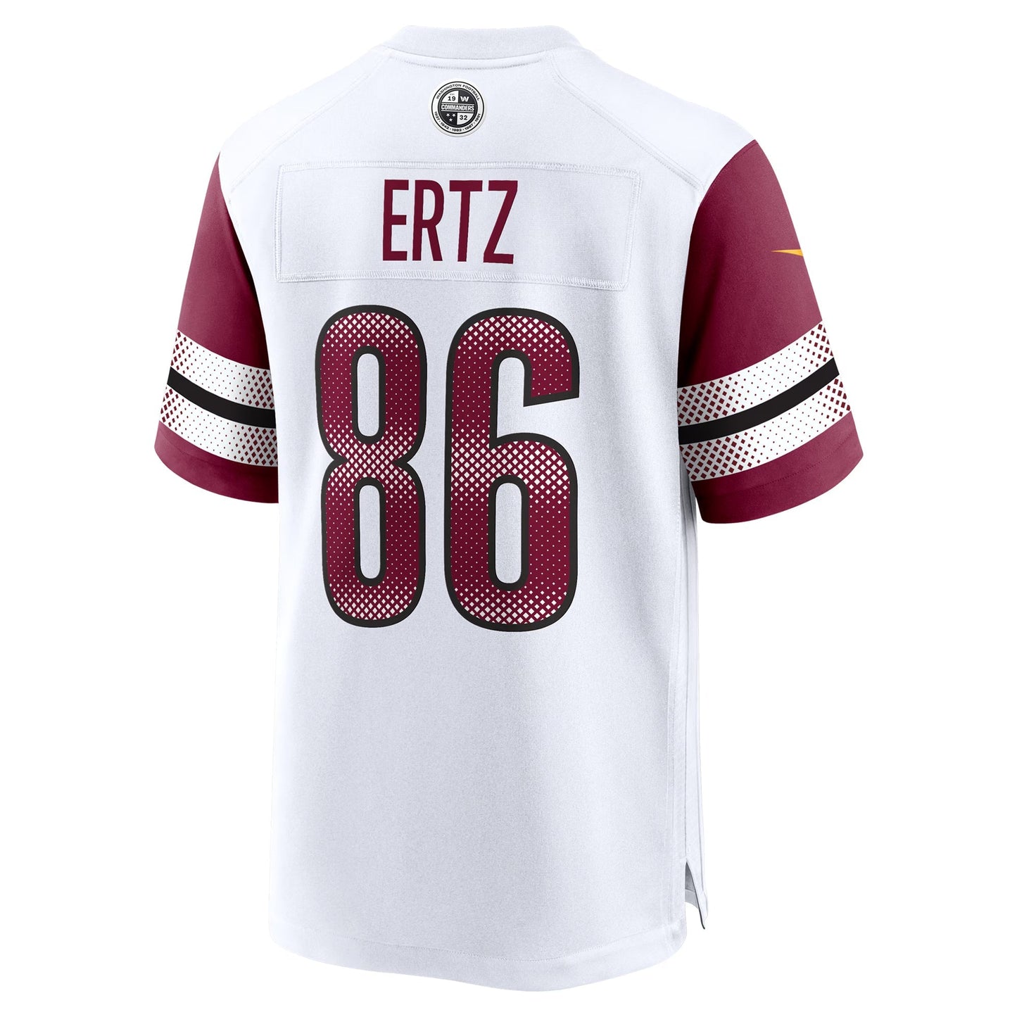 Washington Commanders Zach Ertz White Game Jersey football jersey product view 2
