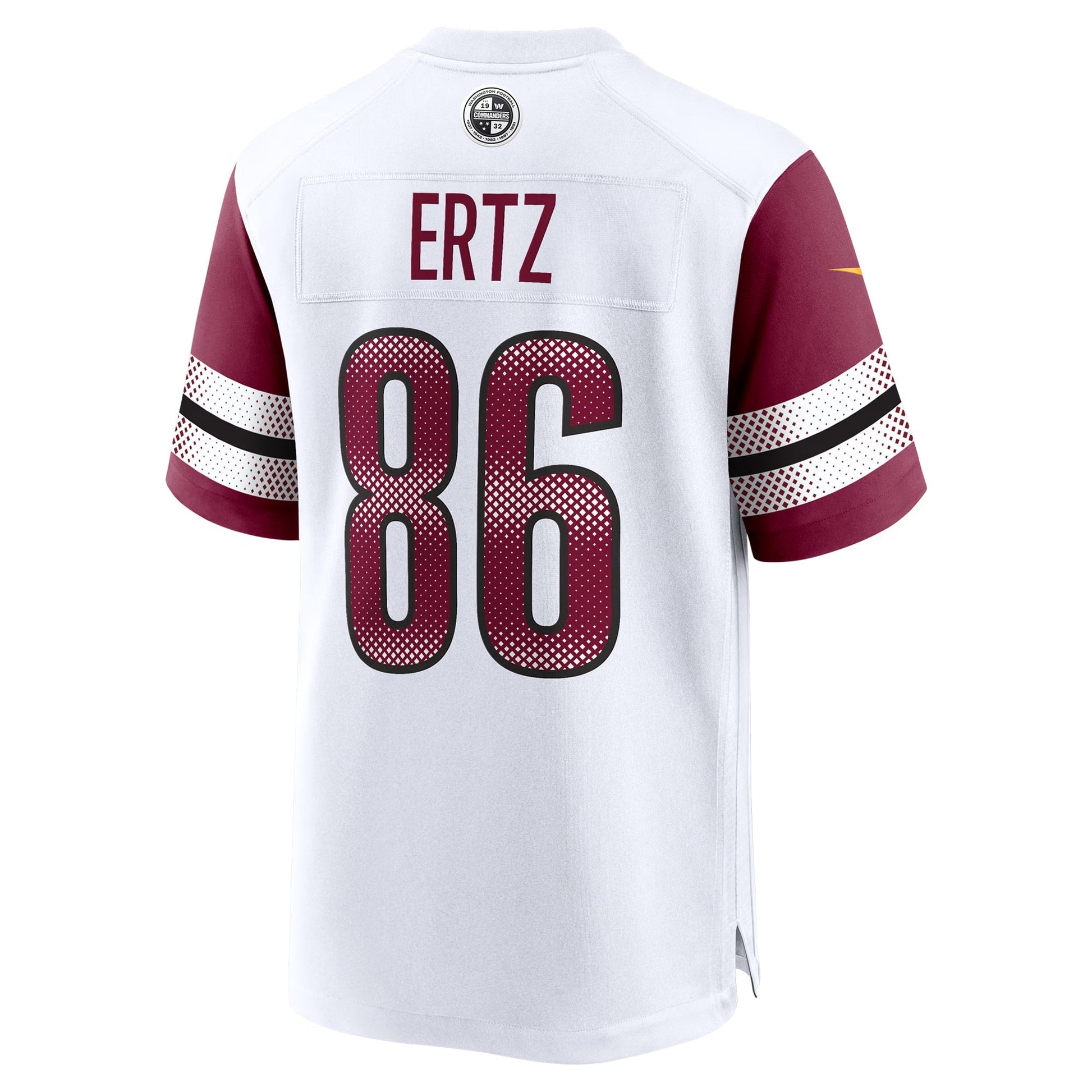 Washington Commanders Zach Ertz White Game Jersey football jersey product view 2