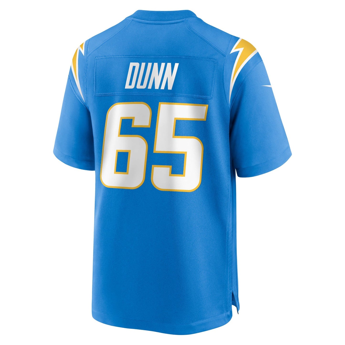 Los Angeles Chargers Michael Dunn Powder Blue Team Game Jersey football jersey product view 2