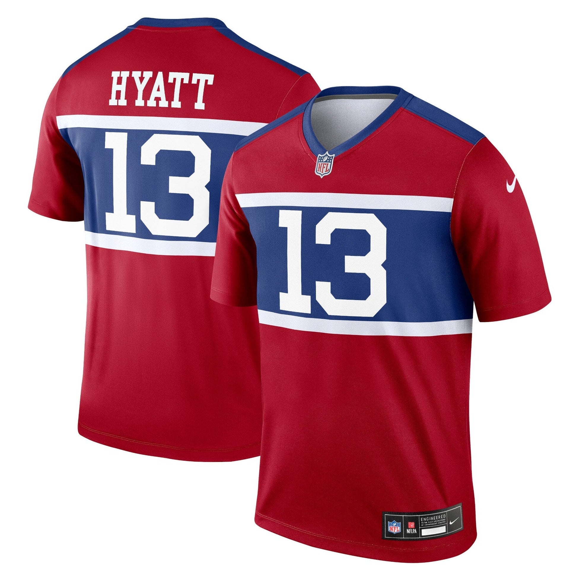 New York Giants Jalin Hyatt Red Legend Player Performance Top football jersey product view 1