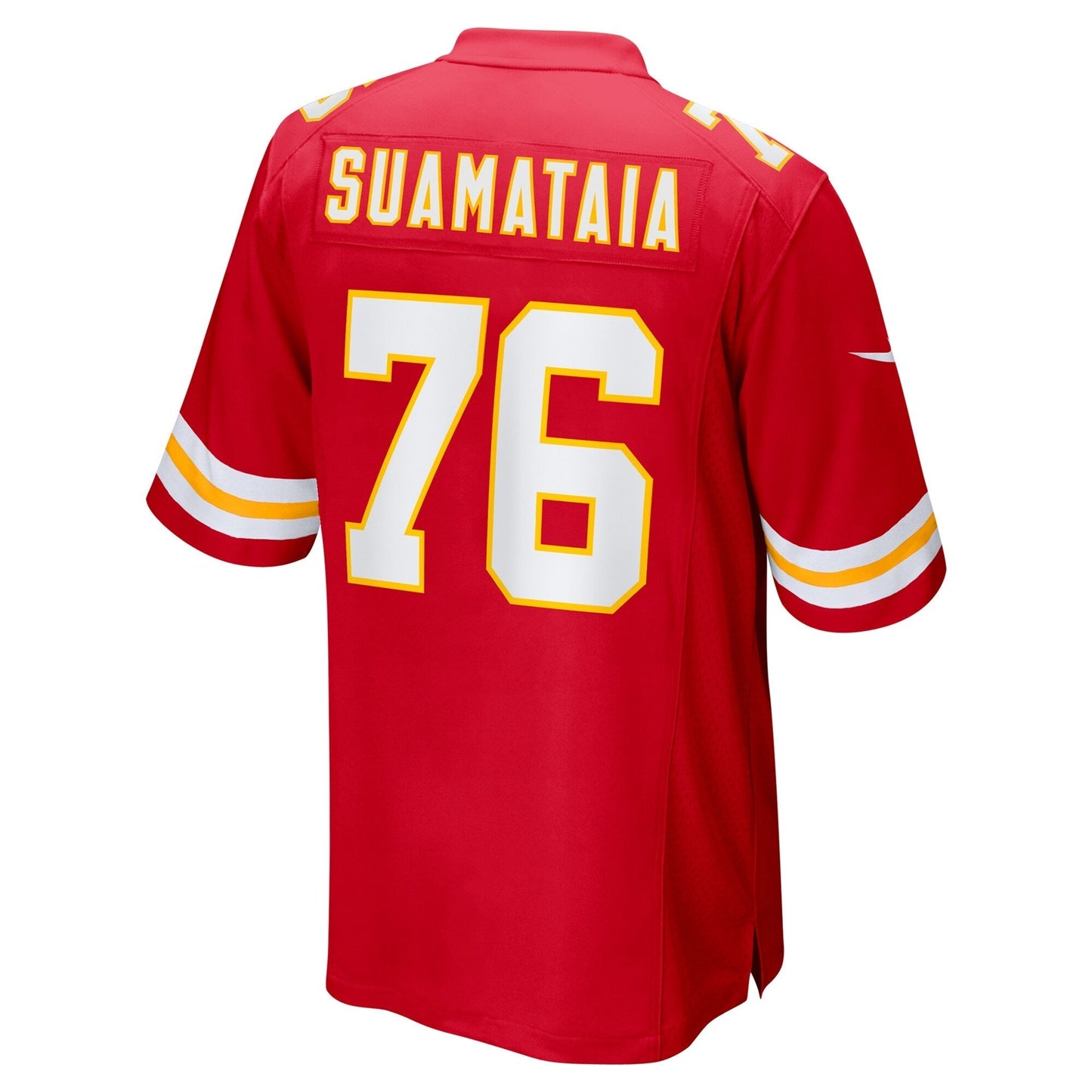 Kansas City Chiefs Kingsley Suamataia Red Game Jersey football jersey product view 3