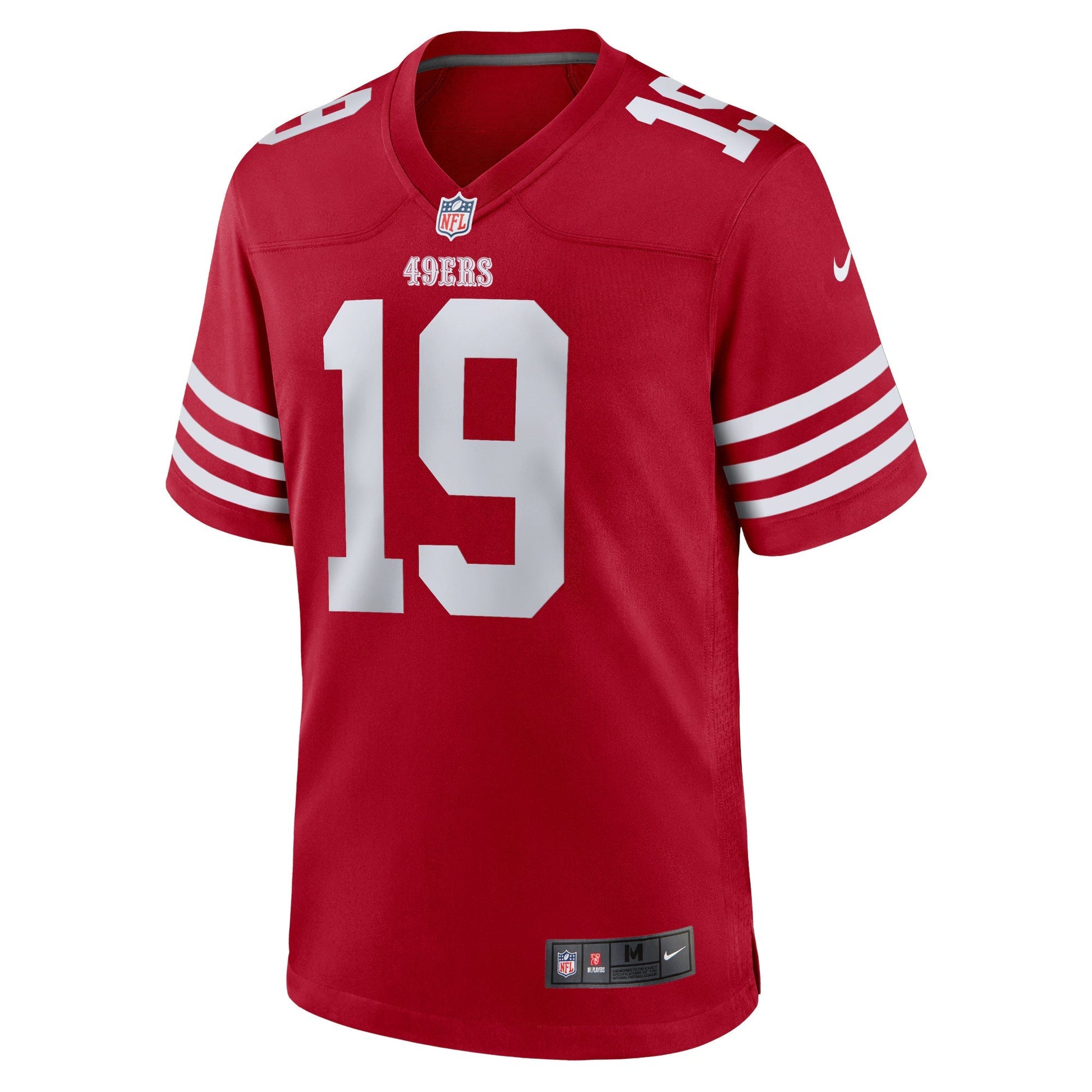 San Francisco 49ers Trent Taylor Scarlet Team Game Jersey football jersey product view 2