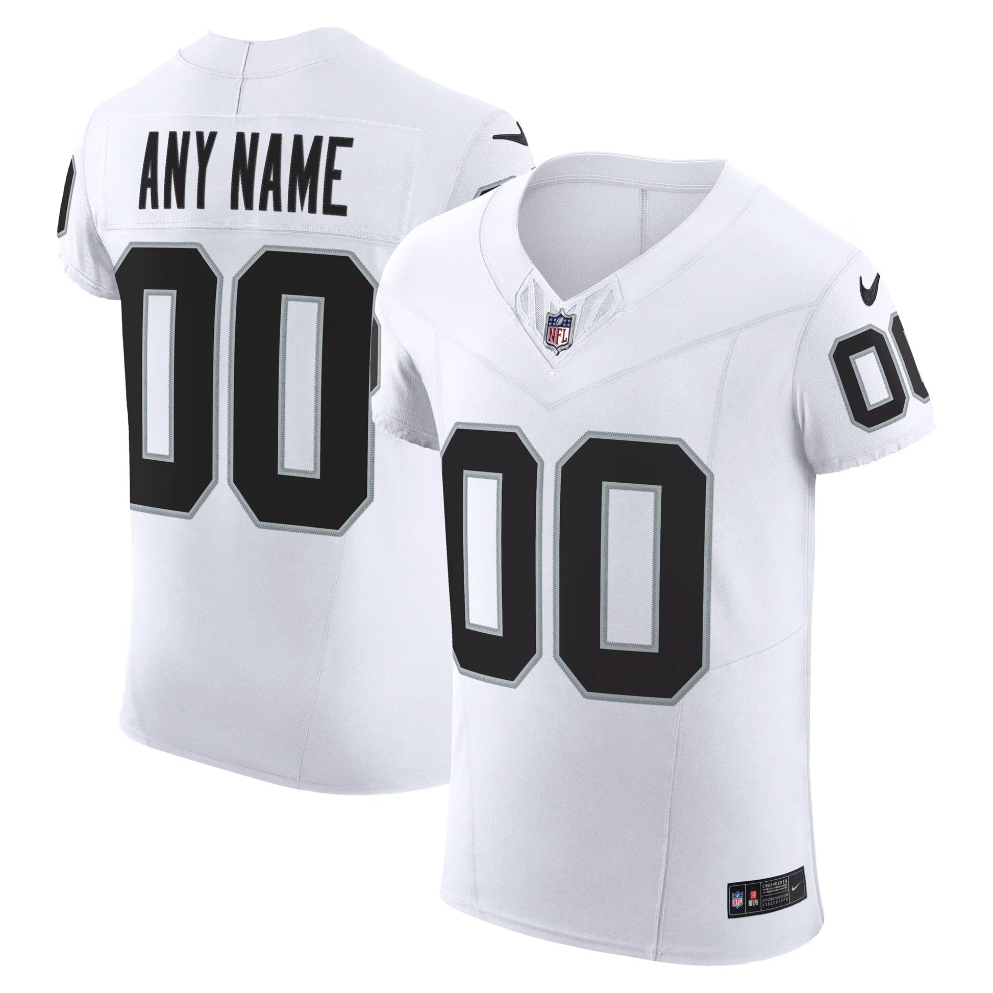 Las Vegas Raiders White Vapor F.U.S.E. Elite Custom Jersey football jersey product view 1