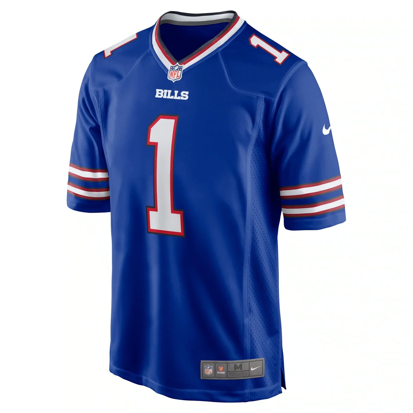 Buffalo Bills Number 1 Groom Royal Game Jersey football jersey product view 1