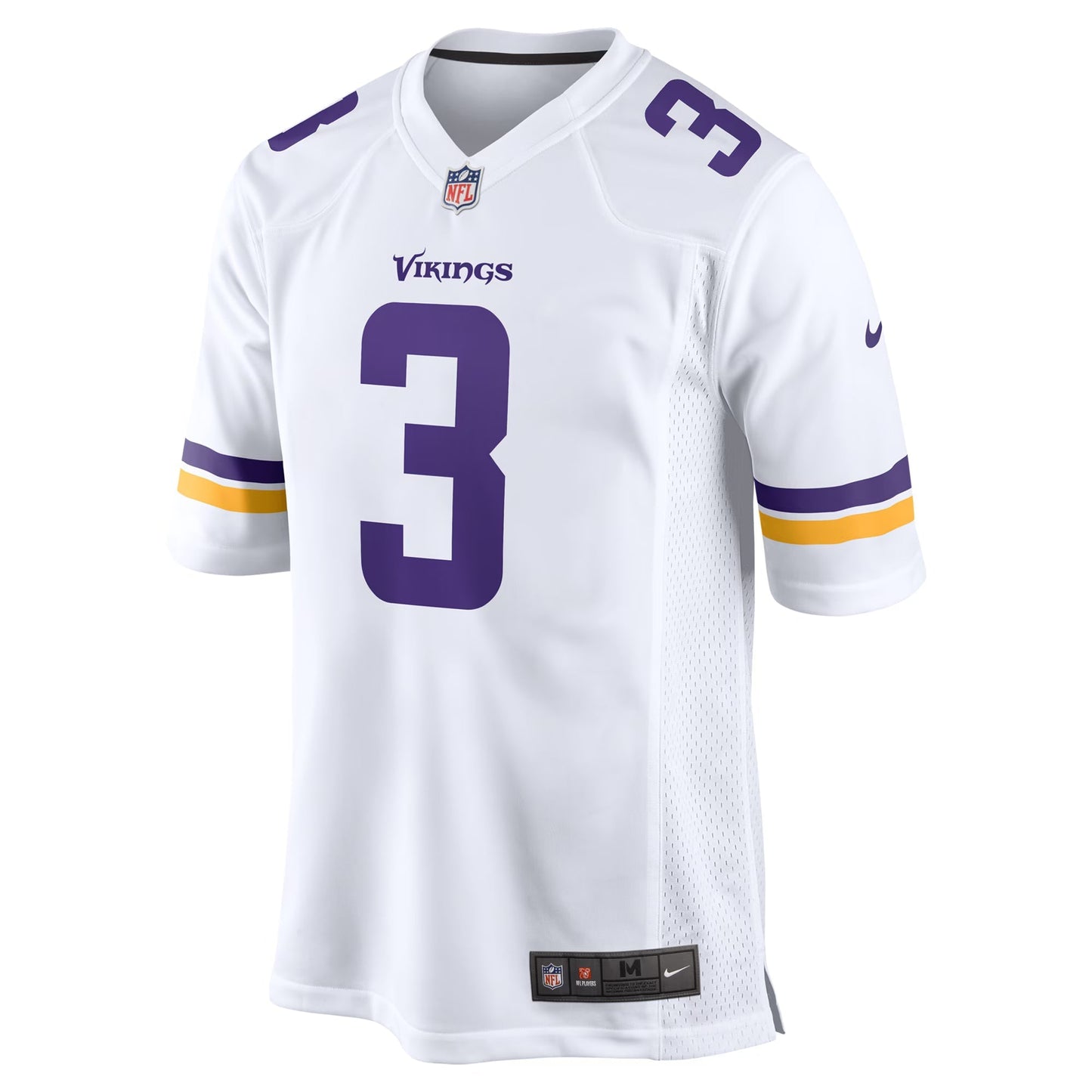 Minnesota Vikings Jordan Addison White Away Game Jersey basketball jersey product view 1