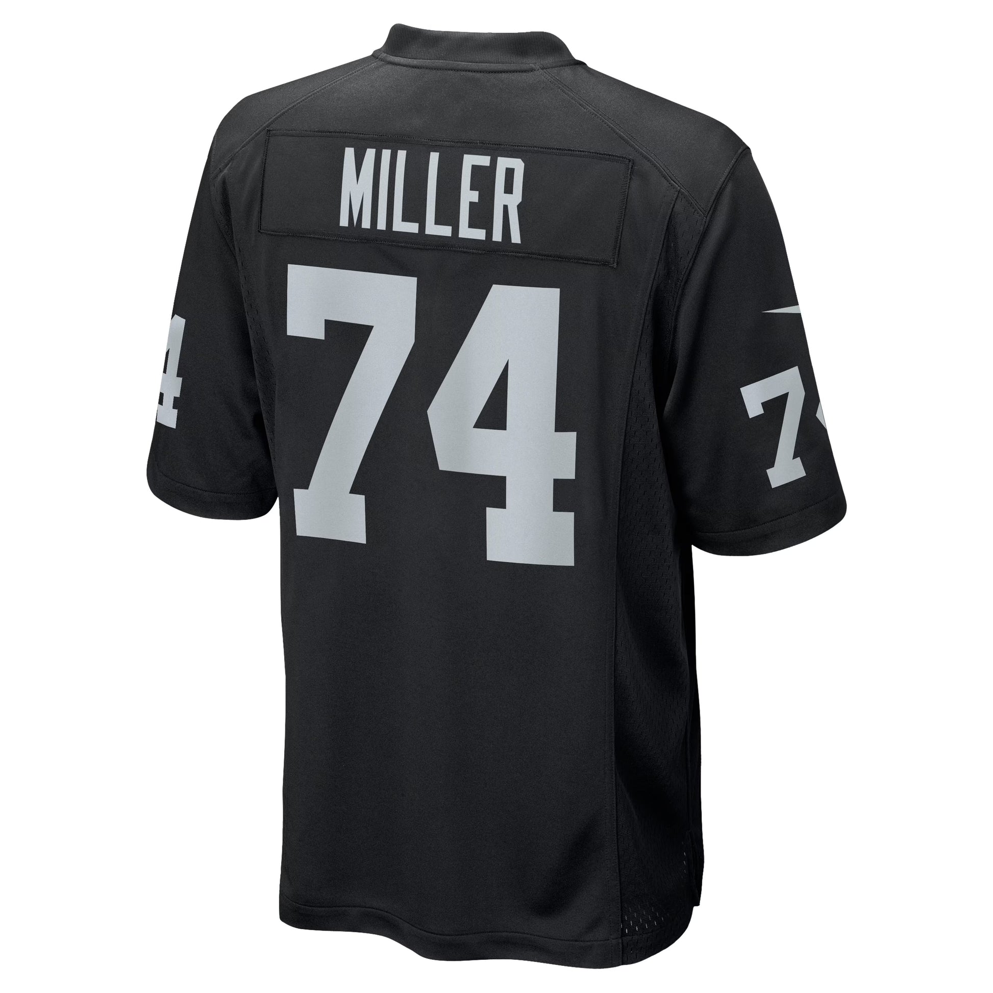 Las Vegas Raiders Kolton Miller Black Game Jersey football jersey product view 2