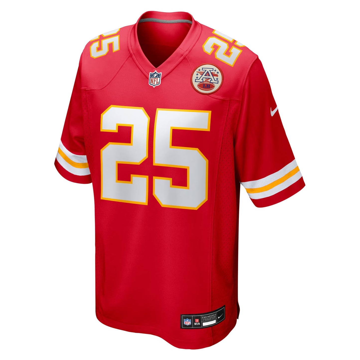 Kansas City Chiefs Elijah Mitchell Red Team Game Jersey football jersey product view 1