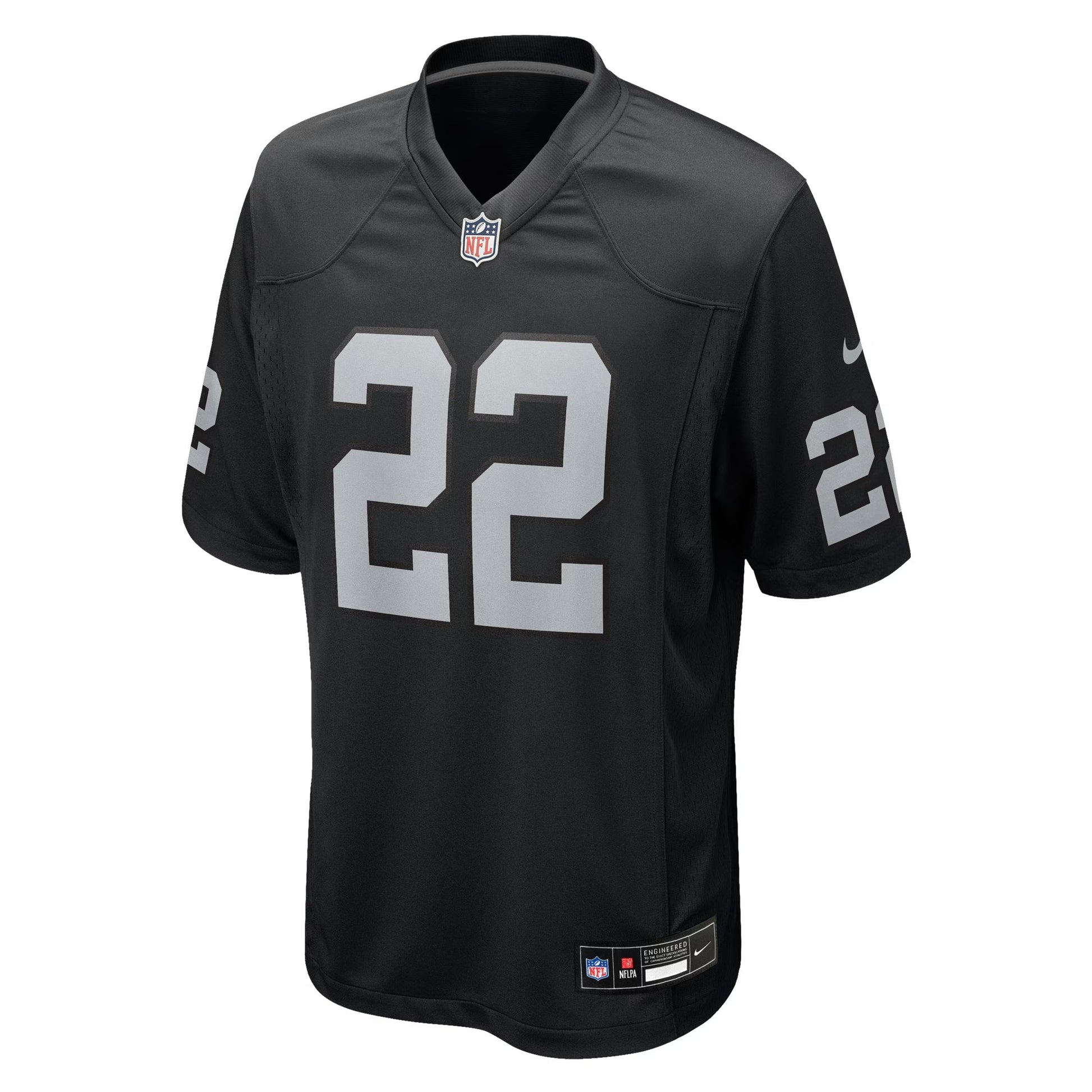 Las Vegas Raiders Eric Stokes Black Team Game Jersey football jersey product view 1