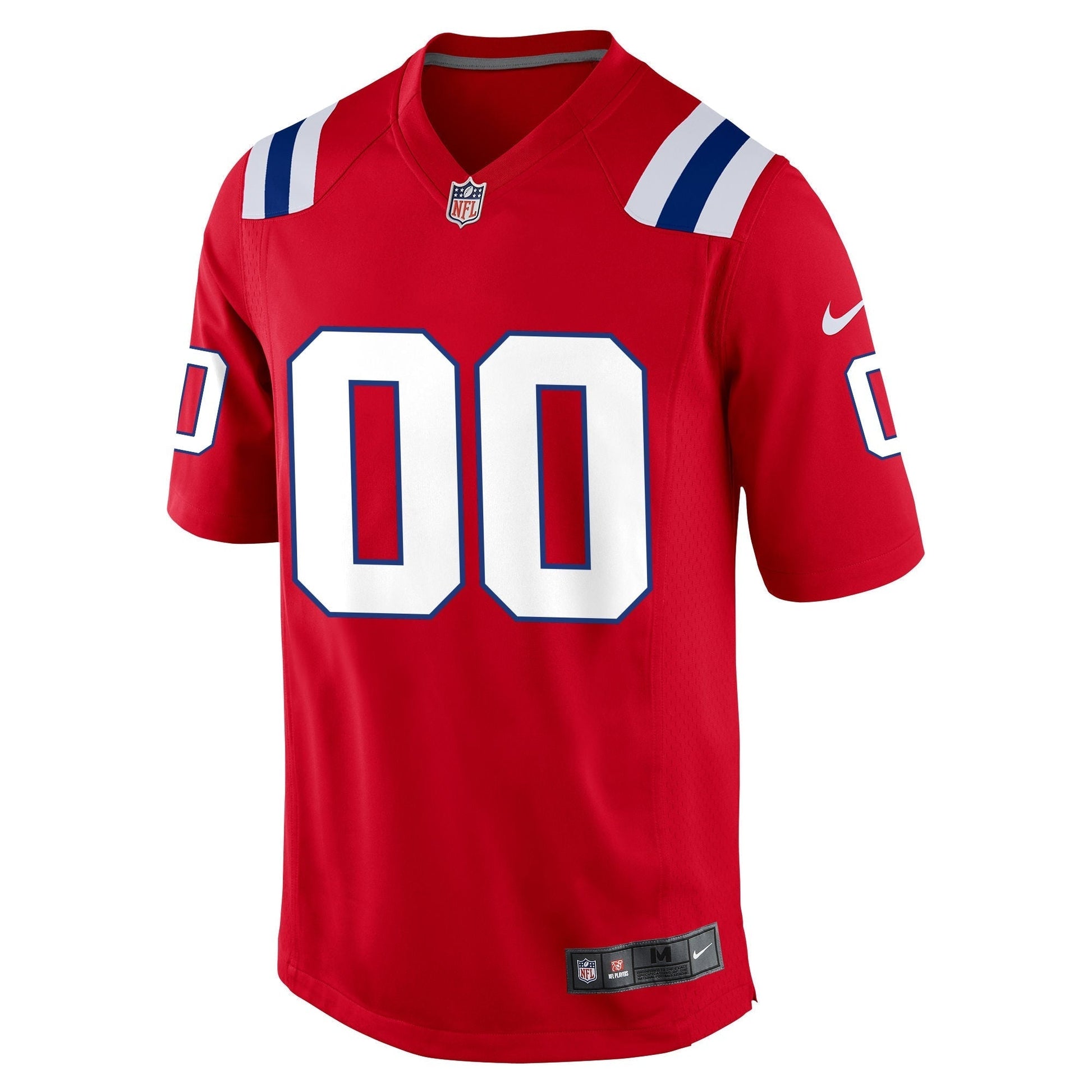 New England Patriots Red Alternate Custom Jersey football jersey product view 1