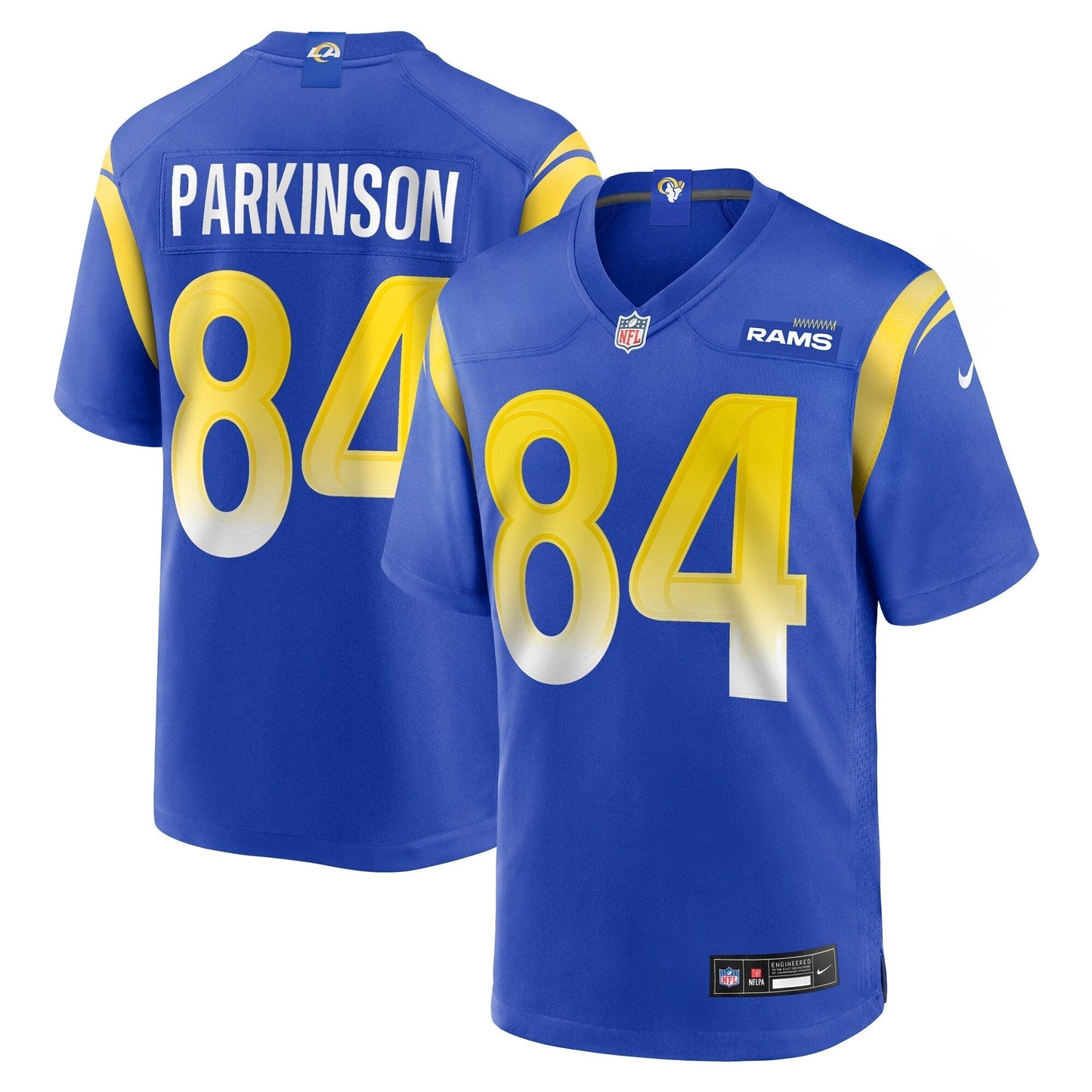 Los Angeles Rams Colby Parkinson Royal Team Game Jersey football jersey product view 1