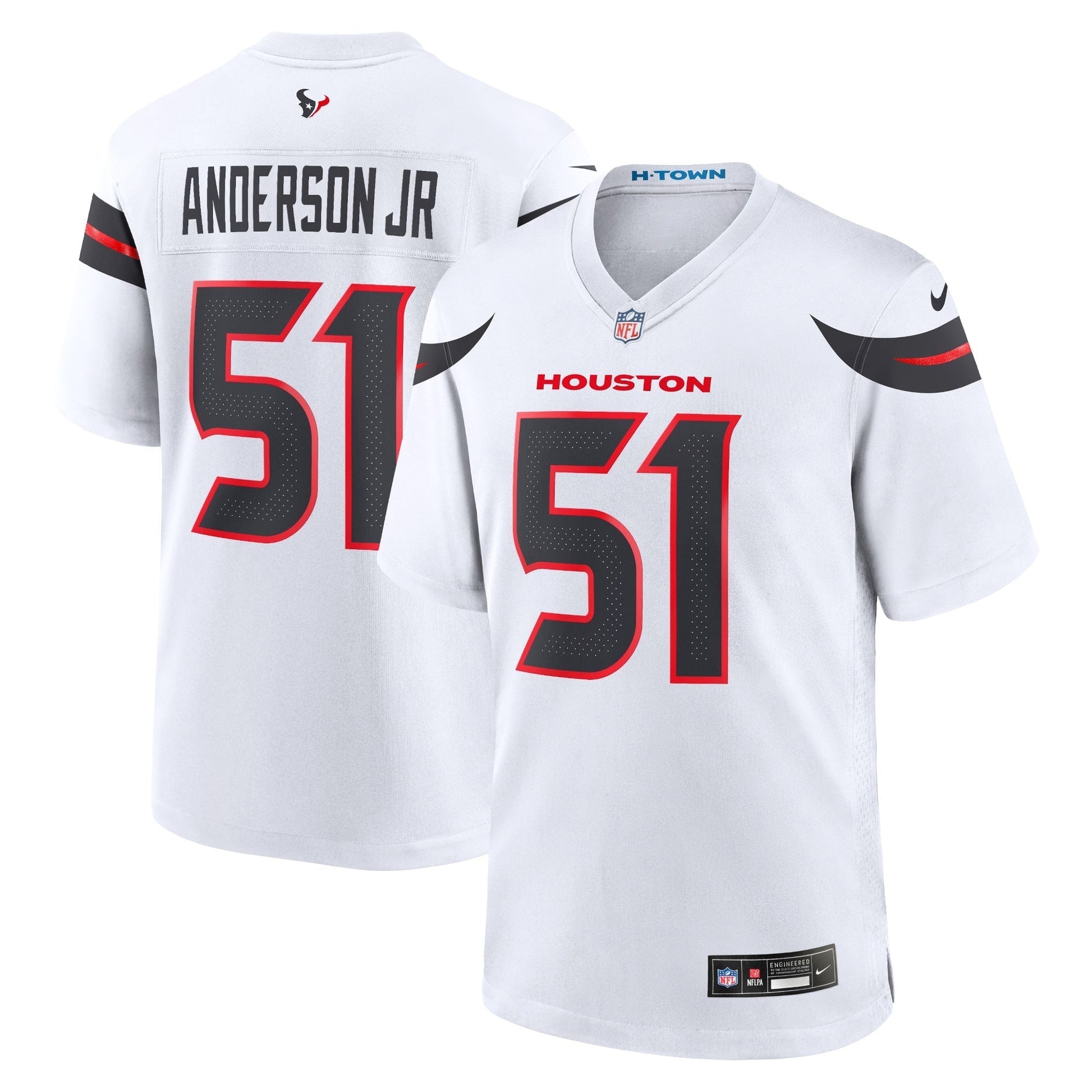Houston Texans Will Anderson Jr. White Game Jersey football jersey product view 1