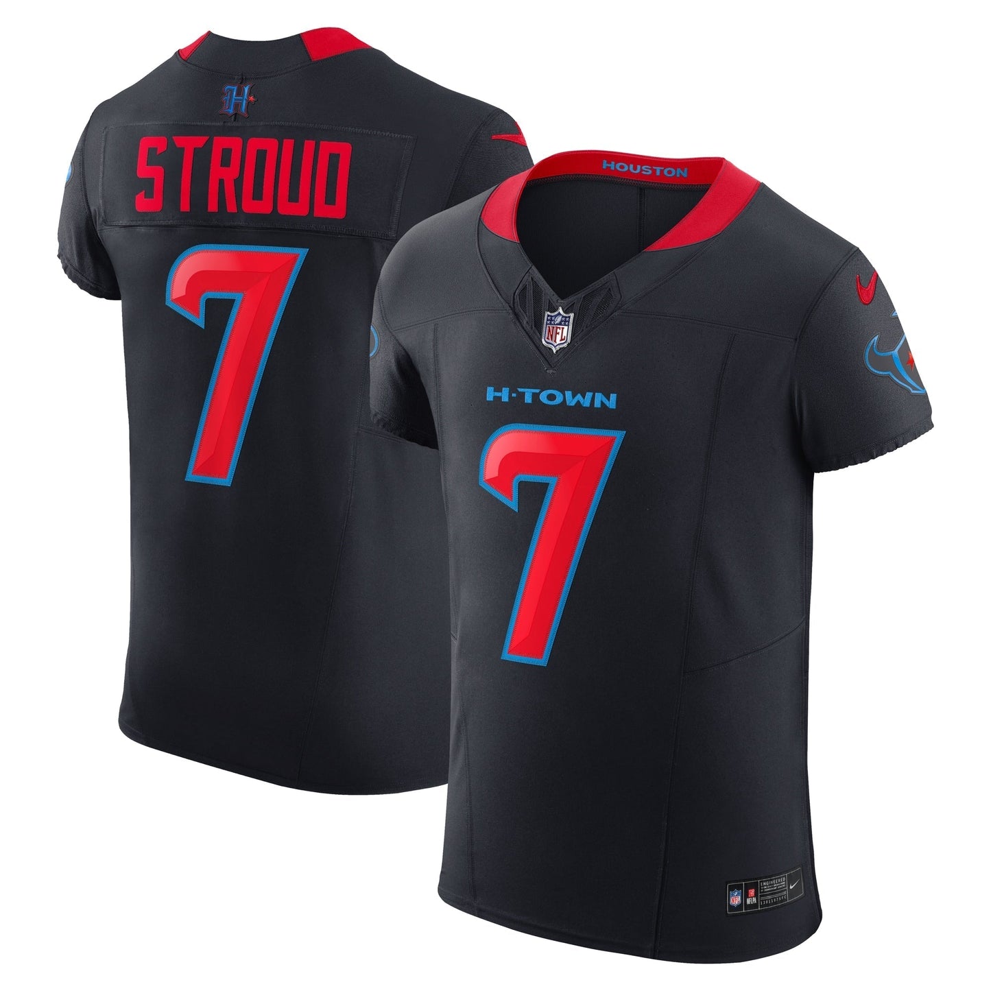 Houston Texans C.J. Stroud Navy Alternate 2 Vapor F.U.S.E. Elite Jersey football jersey product view 1