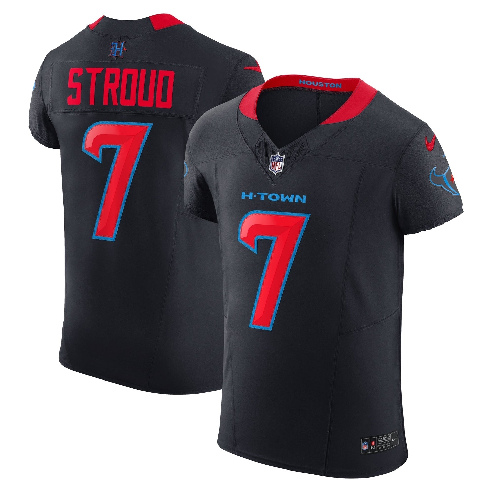 Houston Texans C.J. Stroud Navy Alternate 2 Vapor F.U.S.E. Elite Jersey football jersey product view 1