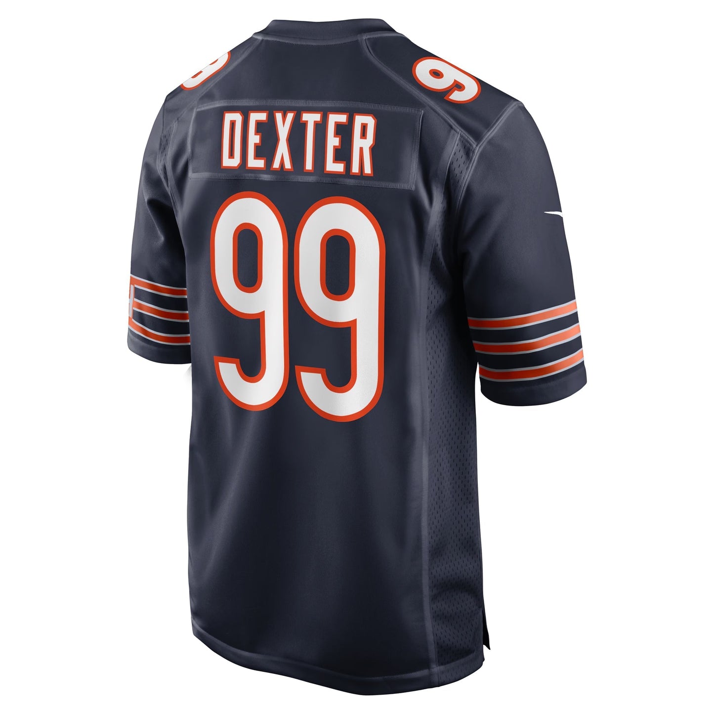 Chicago Bears Gervon Dexter Sr Navy Team Game Jersey football jersey product view 2