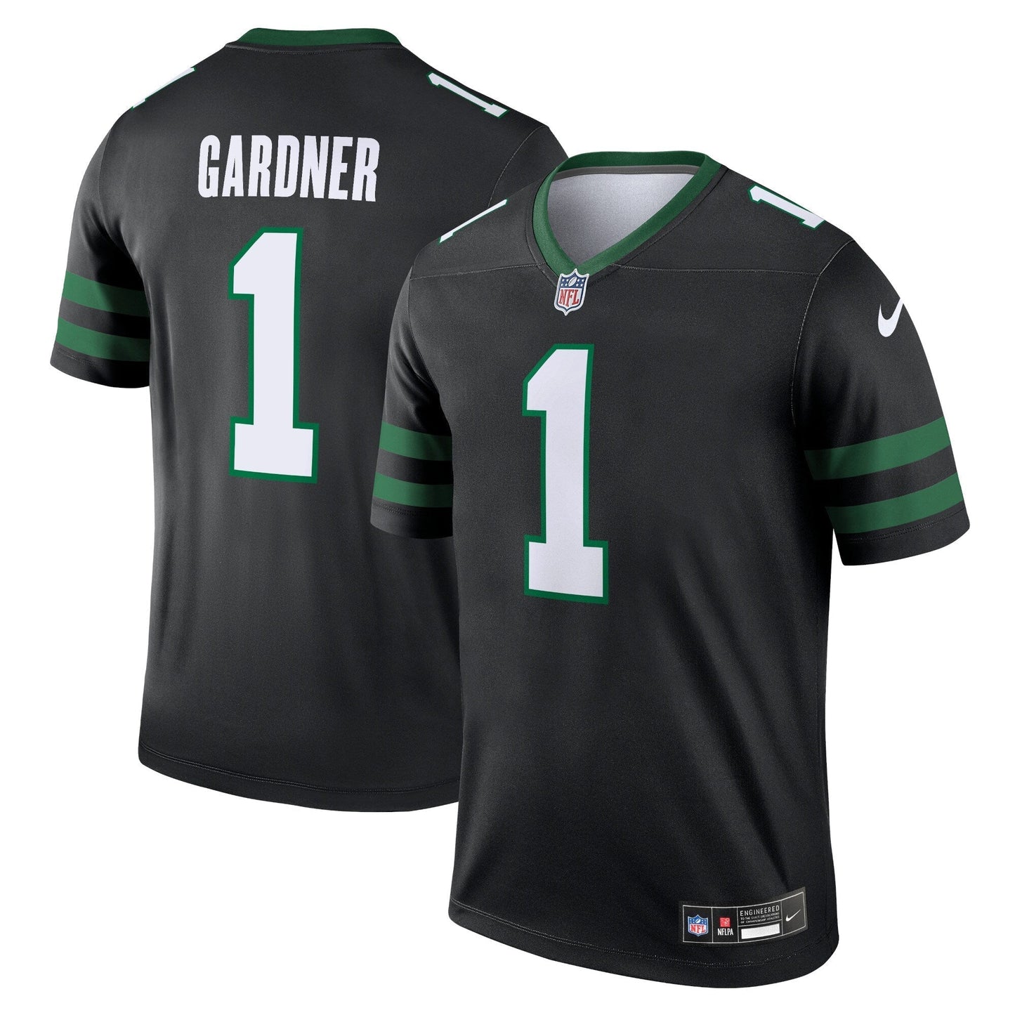 New York Jets Ahmad Sauce Gardner Black Legend Player Performance Top football jersey product view 1