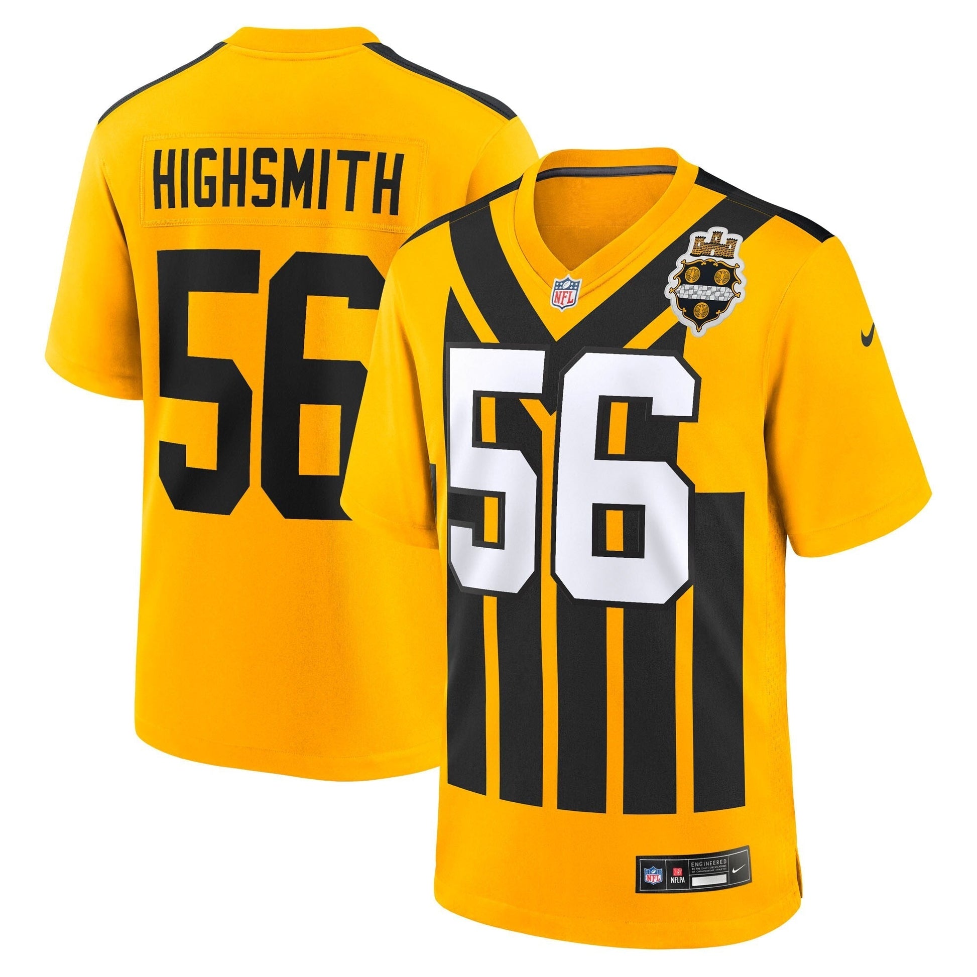 Pittsburgh Steelers Alex Highsmith Gold Alternate Game Jersey football jersey product view 1