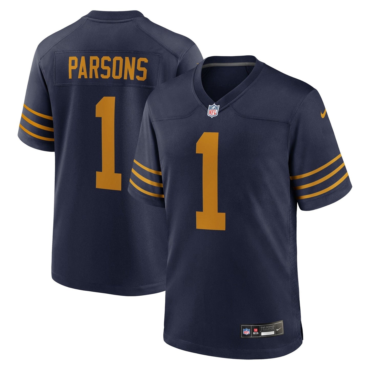 Green Bay Packers Micah Parsons Navy The 1923 Classic Game Jersey football jersey product view 1