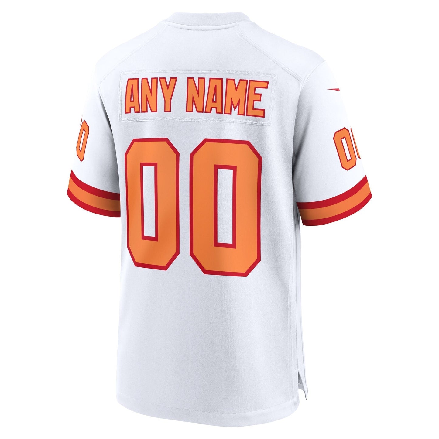 76 Tampa Bay Buccaneers White 50th Season Custom Game Jersey football jersey product view 2