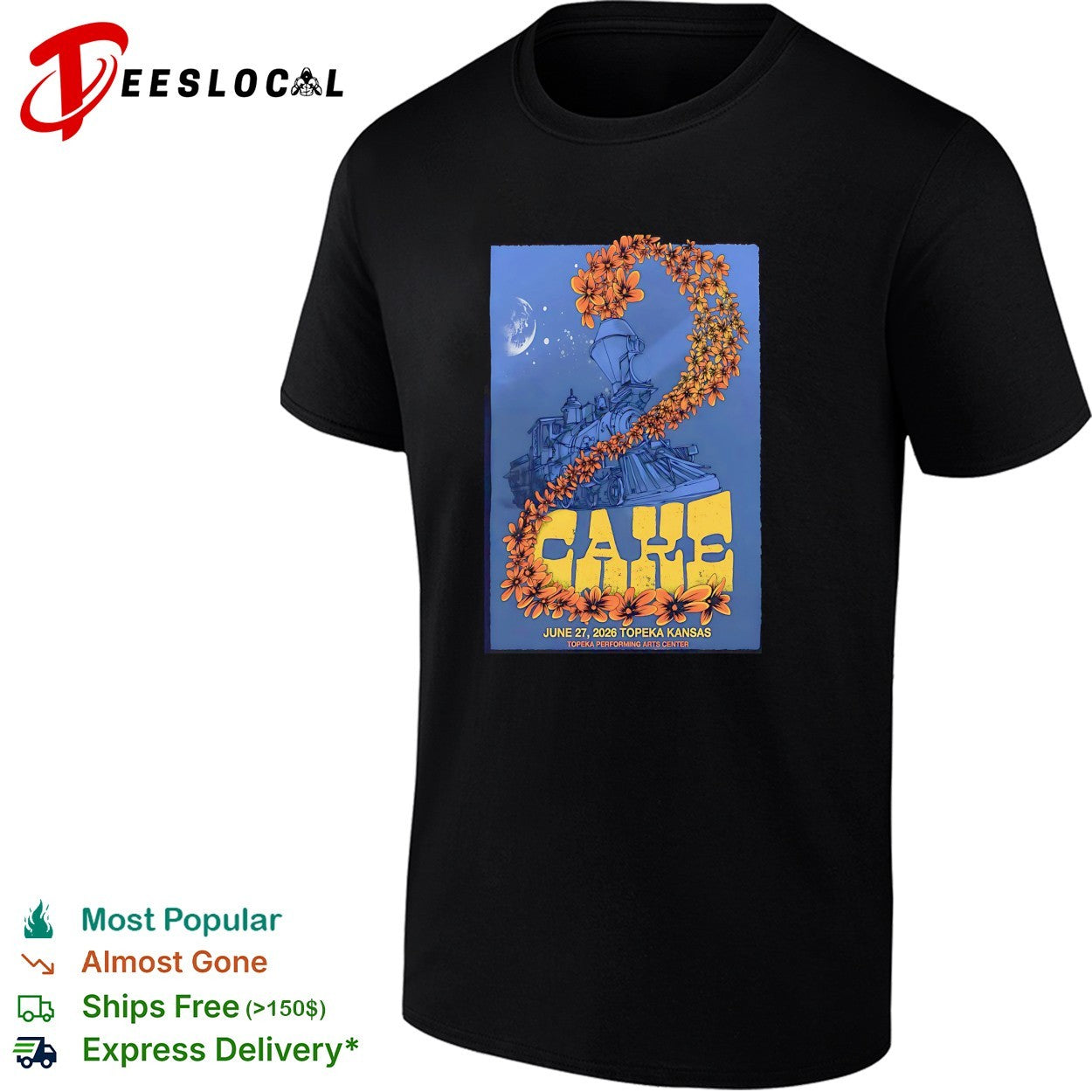 Cake band Topeka Kansas 2026 poster shirt Unisex T-shirt, Sweatshirt, Hoodie, Long Sleeve Tee - T-Shirt, Sweatshirt, Hoodie