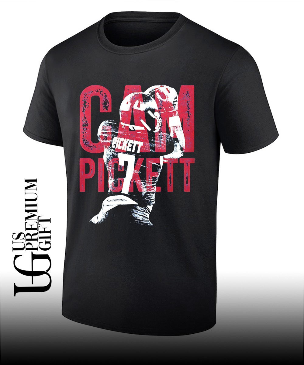 Cam Pickett Kansas Jayhawks Football College Bitmap shirt Unisex T-shirt, Sweatshirt, Hoodie, Long Sleeve Tee - T-Shirt, Sweatshirt, Hoodie
