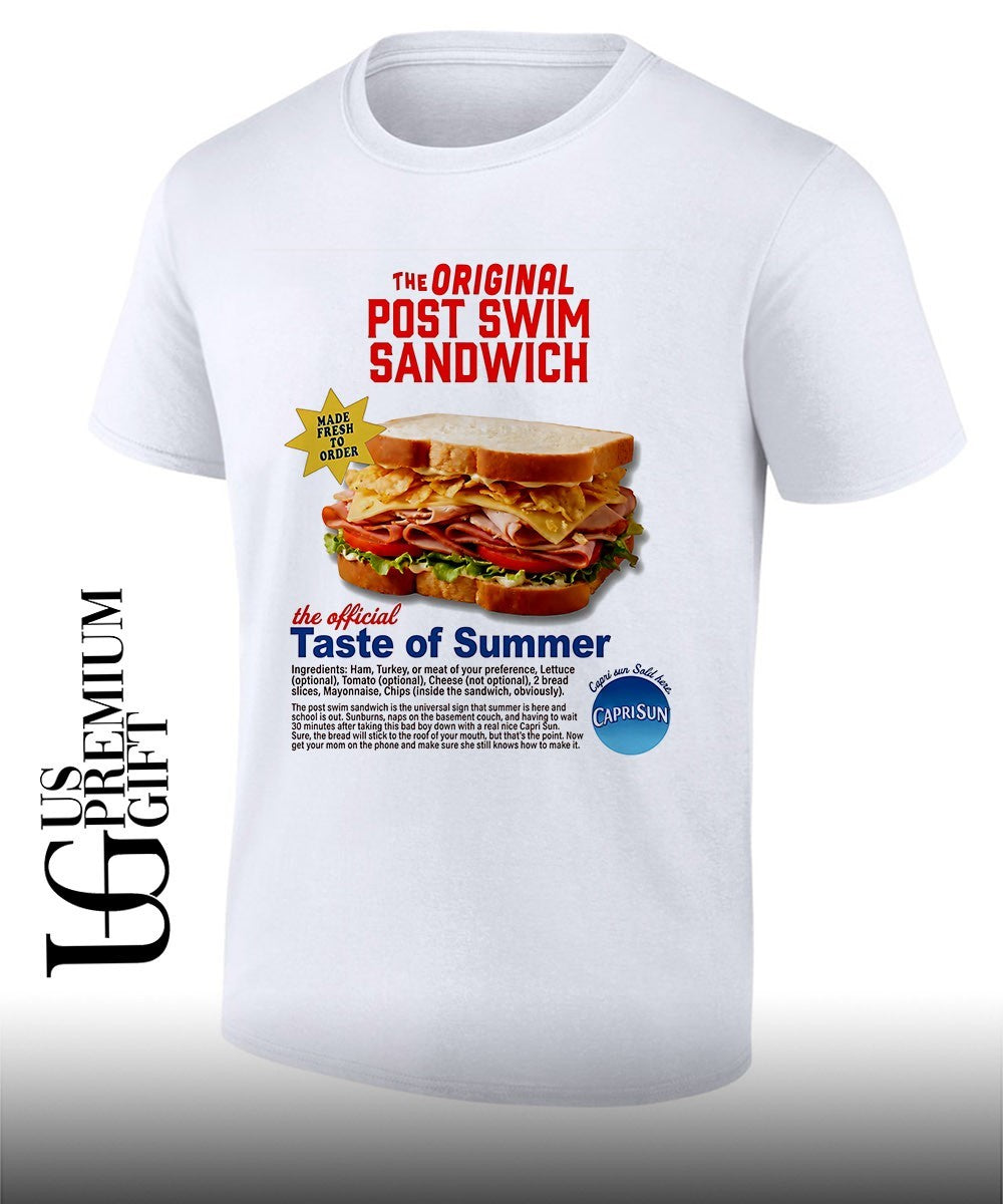 Capri Sun Post Swim Sandwich Summer Food Snack shirt Unisex T-shirt, Sweatshirt, Hoodie, Long Sleeve Tee - T-Shirt, Sweatshirt, Hoodie
