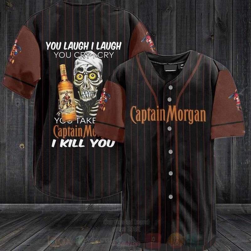 FASHION Captain Morgan You Laugh I Laugh You Cry I Cry Baseball Jerseys Botton Shirt Unisex T-shirt, Sweatshirt, Hoodie, Long Sleeve Tee - T-Shirt, Sweatshirt, Hoodie