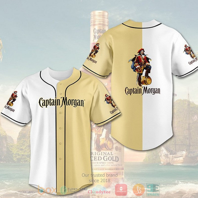 Captain Morgan rum white cream Baseball shirt Unisex T-shirt, Sweatshirt, Hoodie, Long Sleeve Tee - T-Shirt, Sweatshirt, Hoodie