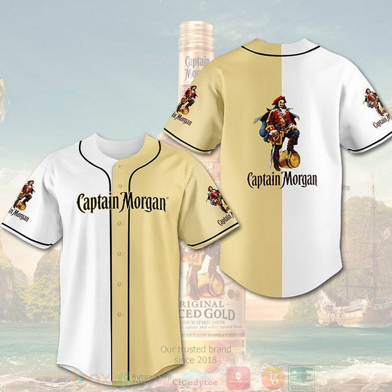 Captain Morgan white khaki Baseball shirt Unisex T-shirt, Sweatshirt, Hoodie, Long Sleeve Tee - T-Shirt, Sweatshirt, Hoodie