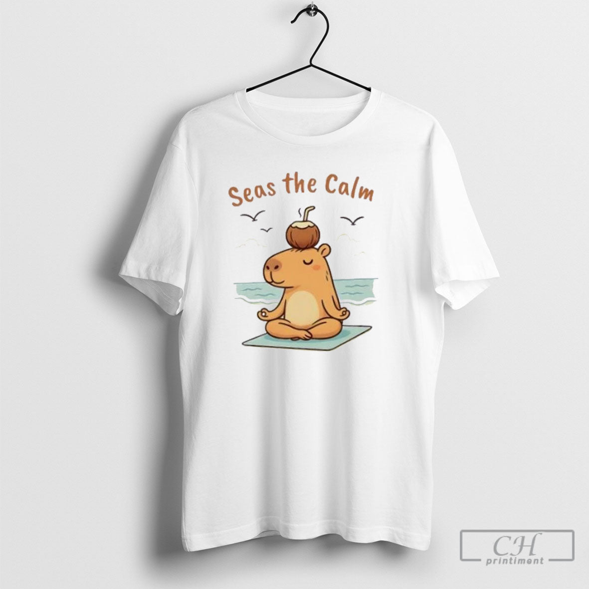 Capybara Seas Calm T-Shirts, Hoodie, Sweatshirt - T-Shirt, Sweatshirt, Hoodie