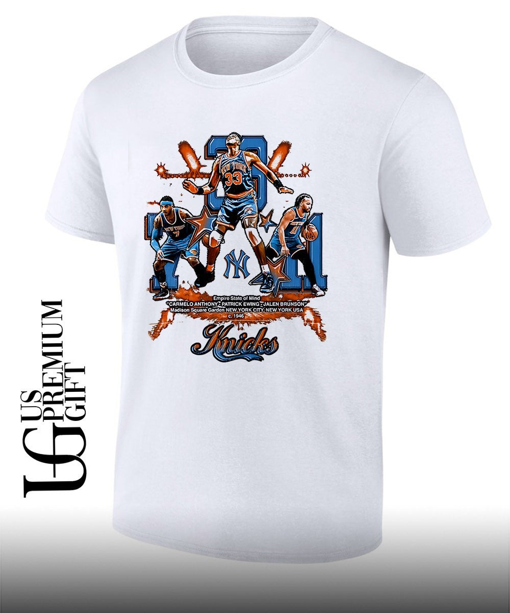 Carmelo Anthony Patrick Ewing Jalen Brunson Empire State of Mind Knicks NBA Finals 2026 shirt - T-Shirt, Sweatshirt, Hoodie