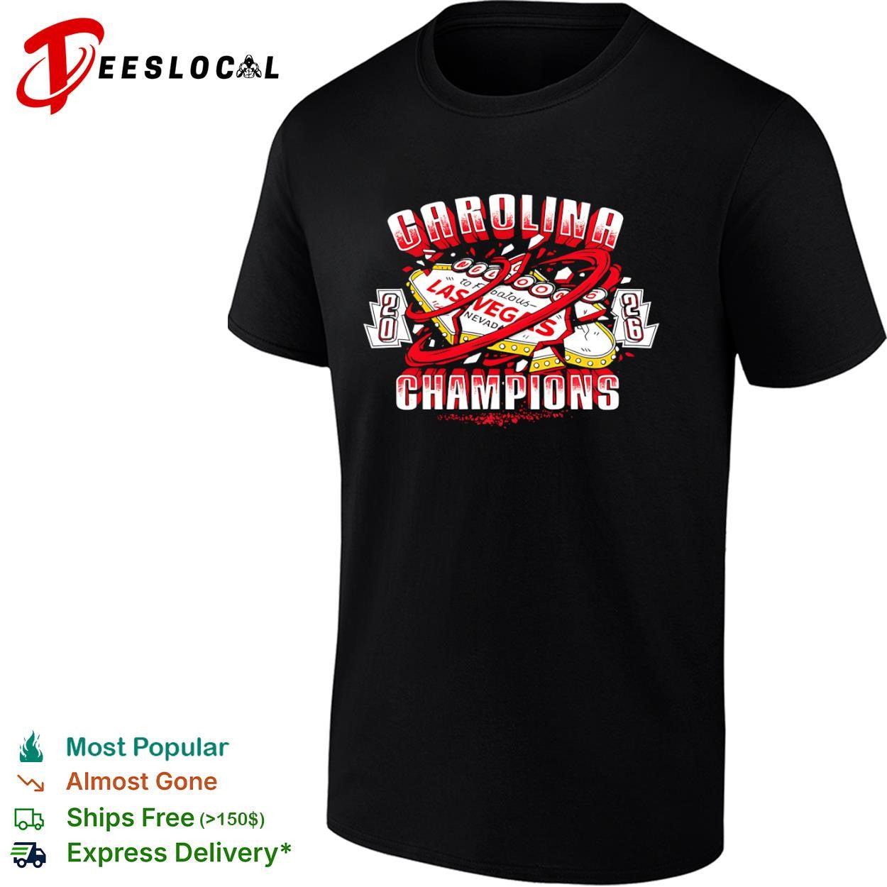 Carolina Hurricanes 2026 champions Las Vegas sign shirt Unisex T-shirt, Sweatshirt, Hoodie, Long Sleeve Tee - T-Shirt, Sweatshirt, Hoodie