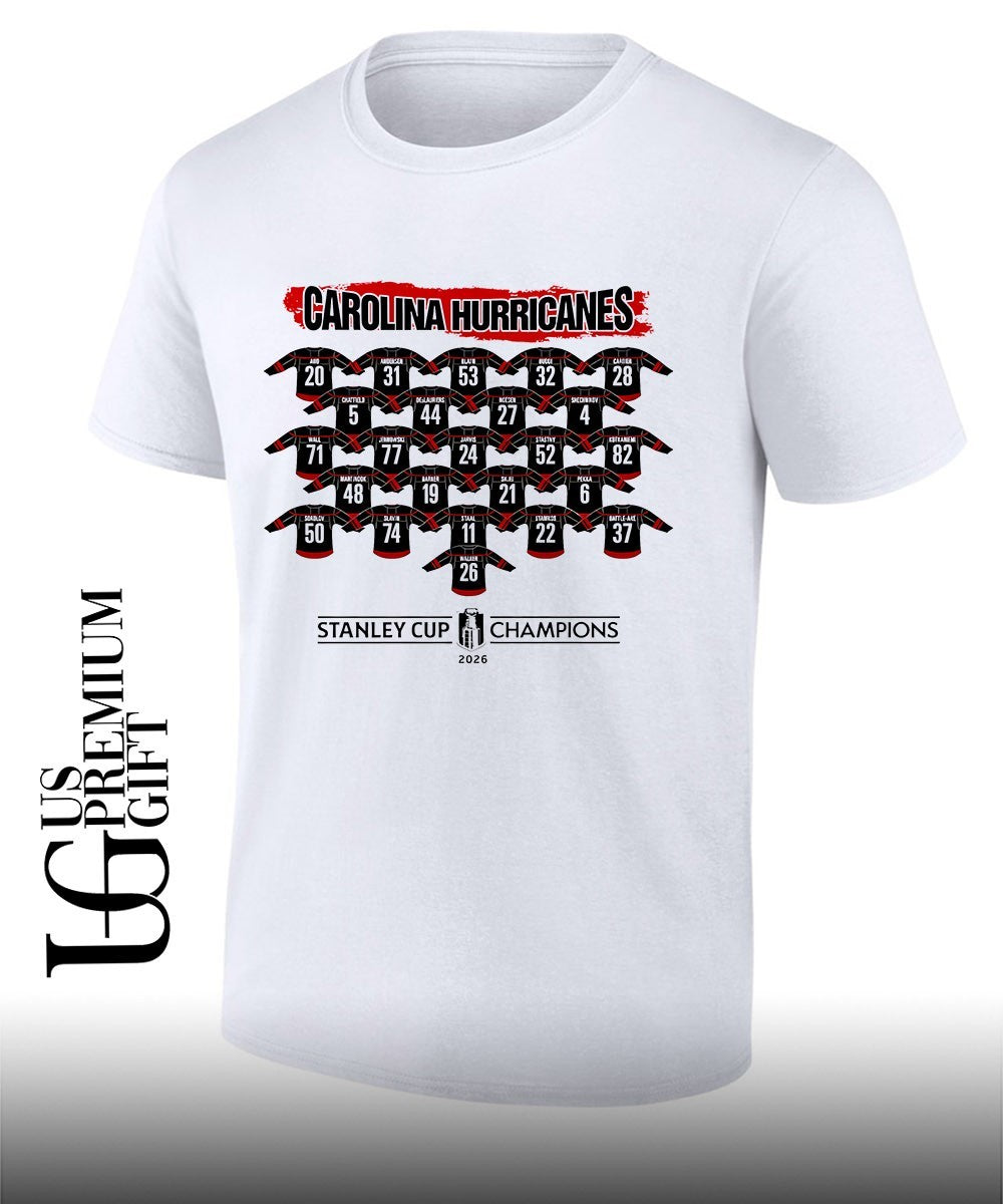 Carolina Hurricanes Stanley Cup Champions 2026 jerseys shirt Unisex T-shirt, Sweatshirt, Hoodie, Long Sleeve Tee - T-Shirt, Sweatshirt, Hoodie