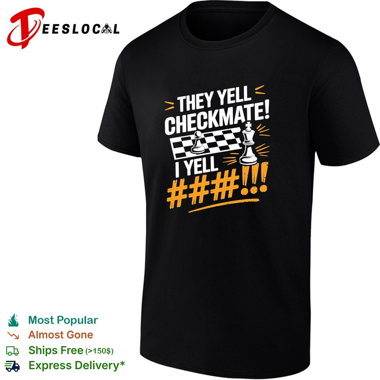 Chess pawn king checkmate quote shirt Unisex T-shirt, Sweatshirt, Hoodie, Long Sleeve Tee - T-Shirt, Sweatshirt, Hoodie