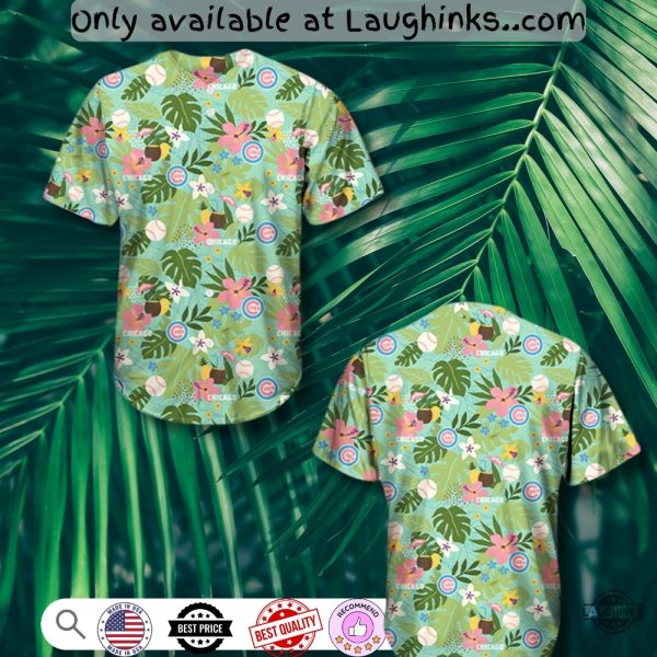 Chicago Cubs Hawaiian Baseball Jersey Shirt Giveaway 2025 Unisex T-shirt, Sweatshirt, Hoodie, Long Sleeve Tee - T-Shirt, Sweatshirt, Hoodie