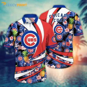 Chicago Cubs MLB Summer Tropical Fruits Pineapple Hawaiian Shirt Unisex T-shirt, Sweatshirt, Hoodie, Long Sleeve Tee - T-Shirt, Sweatshirt, Hoodie