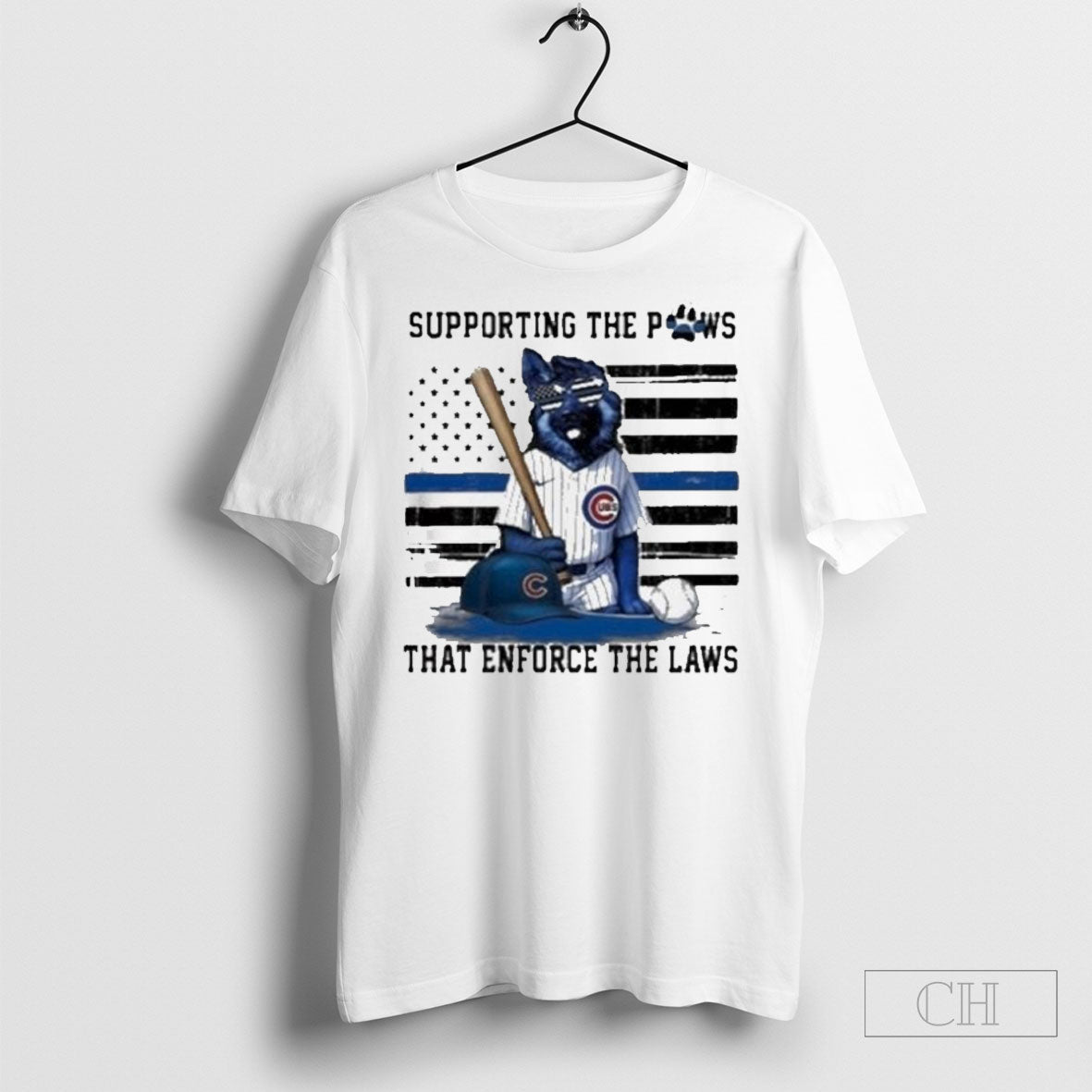 Chicago Cubs Paws That Enforce Laws Police Dog T-Shirts, Hoodie, Sweatshirt - T-Shirt, Sweatshirt, Hoodie