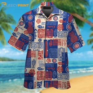 Chicago Cubs Tribal Tiki Hawaii Tropical Hawaiian Shirt Unisex T-shirt, Sweatshirt, Hoodie, Long Sleeve Tee - T-Shirt, Sweatshirt, Hoodie