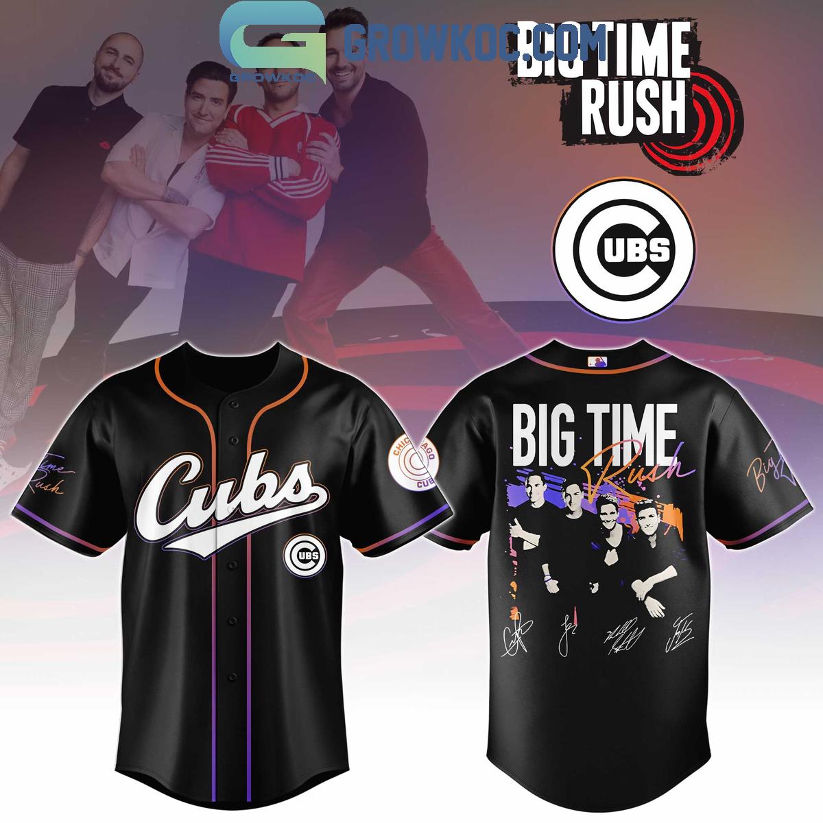 Chicago Cubs x Big Time Rush Tour 2025 Baseball Jersey Unisex T-shirt, Sweatshirt, Hoodie, Long Sleeve Tee - T-Shirt, Sweatshirt, Hoodie