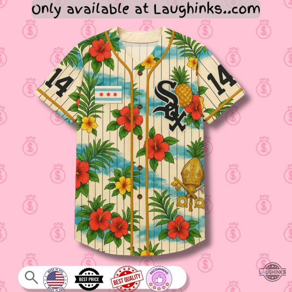 Chicago White Sox Pope Leo Baseball Jersey Shirt Unisex T-shirt, Sweatshirt, Hoodie, Long Sleeve Tee - T-Shirt, Sweatshirt, Hoodie