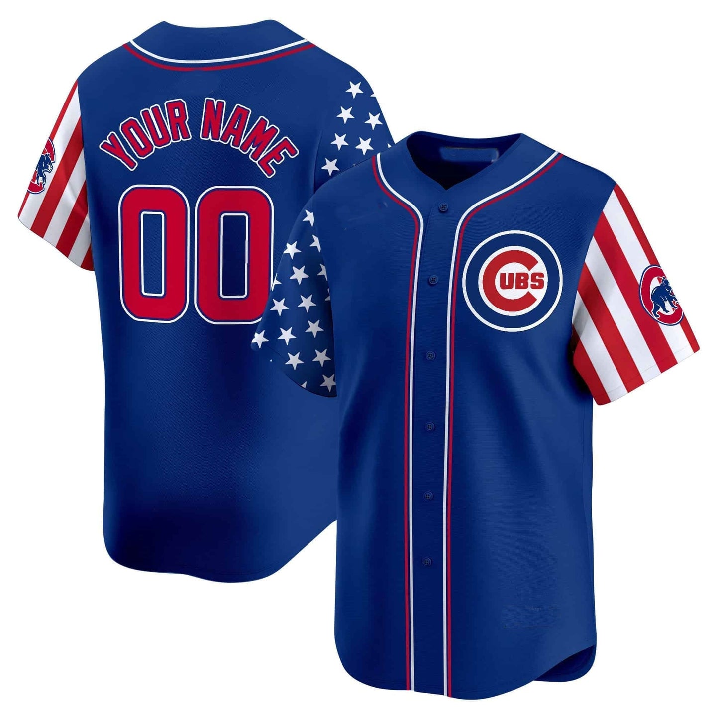 Custom Chicago Cubs 2024 Independence Day Vapor Premier Limited¨C All Stitched Baseball Jersey baseball jersey product view 3