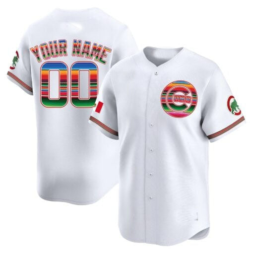 Custom Chicago Cubs Mexico Vapor Premier Limited¨C All Stitched Baseball Jersey baseball jersey product view 1