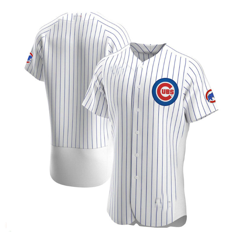 Chicago Cubs Home Authentic Team Jersey - White Baseball Jerseys baseball jersey product view 1