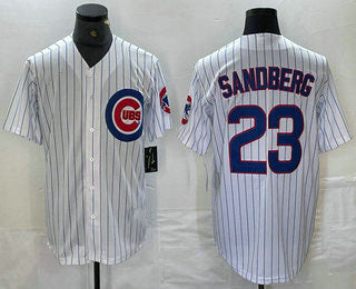 Chicago Cubs #23 Ryne Sandberg White Stitched Cool Base Jersey Baseball Jerseys baseball jersey product view 1