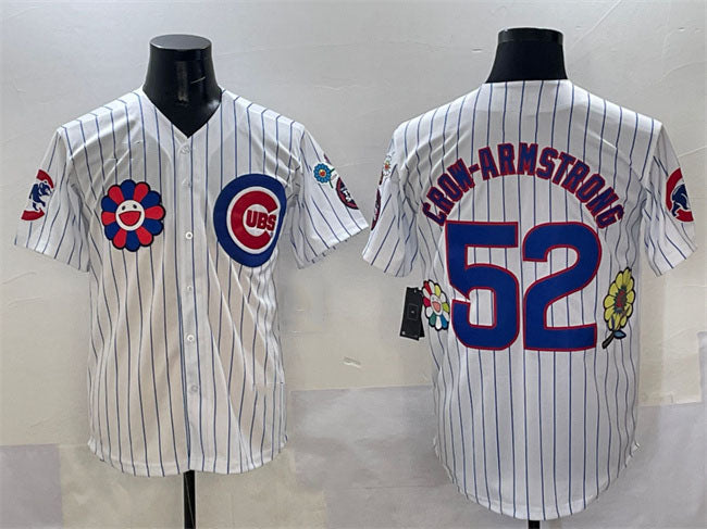 Chicago Cubs #52 Pete Crow-Armstrong White 2025 Tokyo Series Limited Stitched Baseball Jersey baseball jersey product view 1
