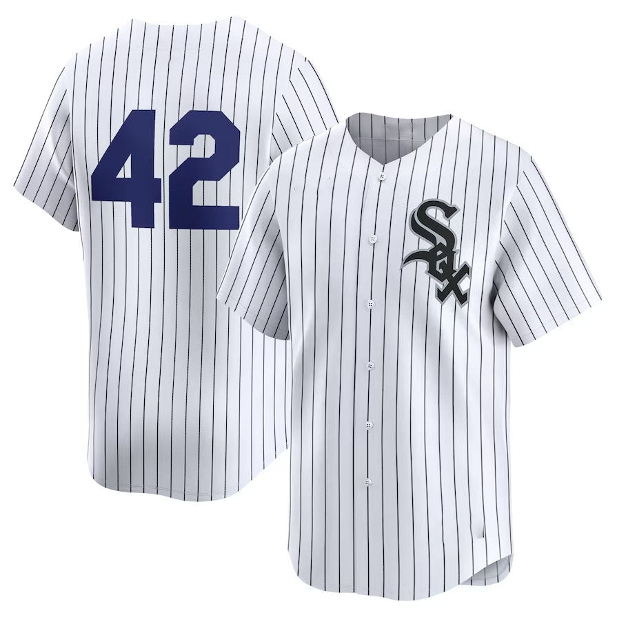 Chicago White Sox 2024 #42 Jackie Robinson Day Home Limited Jersey ¨C White Stitches Baseball Jerseys baseball jersey product view 1
