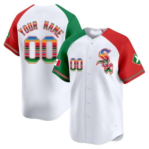 Custom Chicago White Sox Mexico Vapor Premier Limited V2 ¨C All Stitched Baseball Jersey baseball jersey product view 1