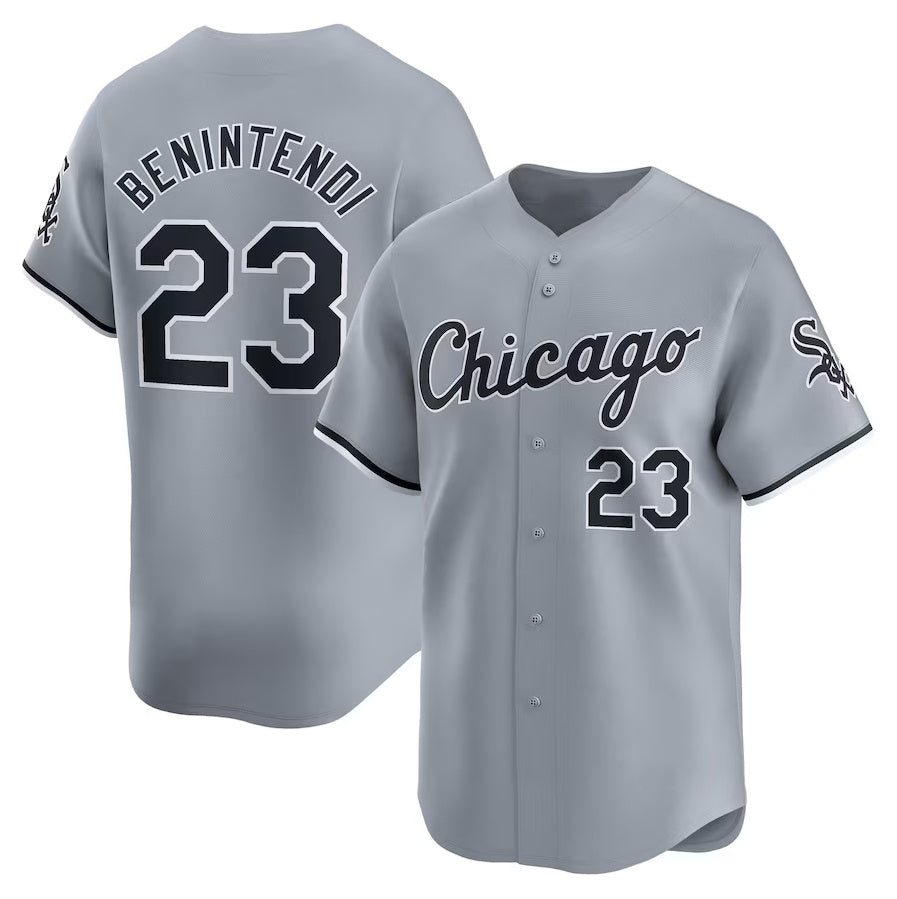 Chicago White Sox #23 Andrew Benintendi Road Limited Player Jersey ¨C White Stitched Baseball Jersey baseball jersey product view 1