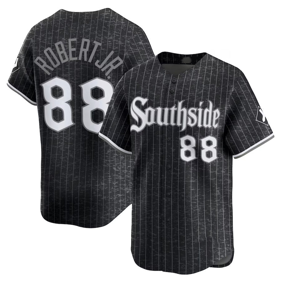 Chicago White Sox #88 Luis Robert Jr. City Connect Limited Jersey - Black Stitched Baseball Jersey baseball jersey product view 1