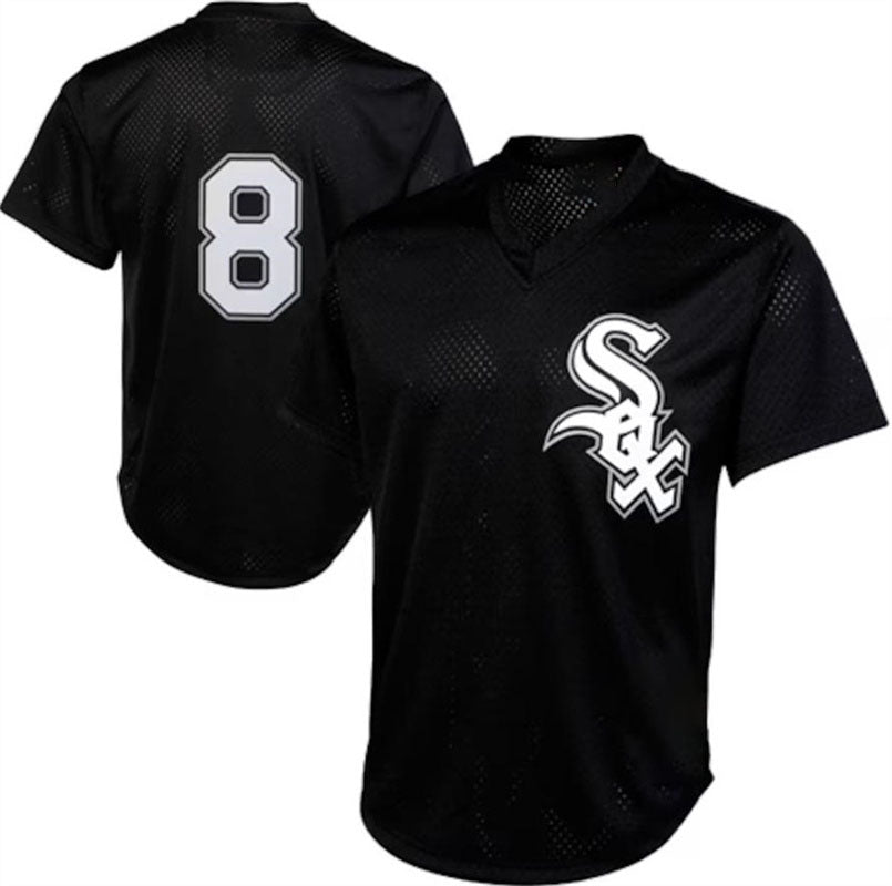 Chicago White Sox #8 Bo Jackson Black 1993 Authentic Cooperstown Collection Batting Practice Jersey Baseball Jerseys baseball jersey product view 1